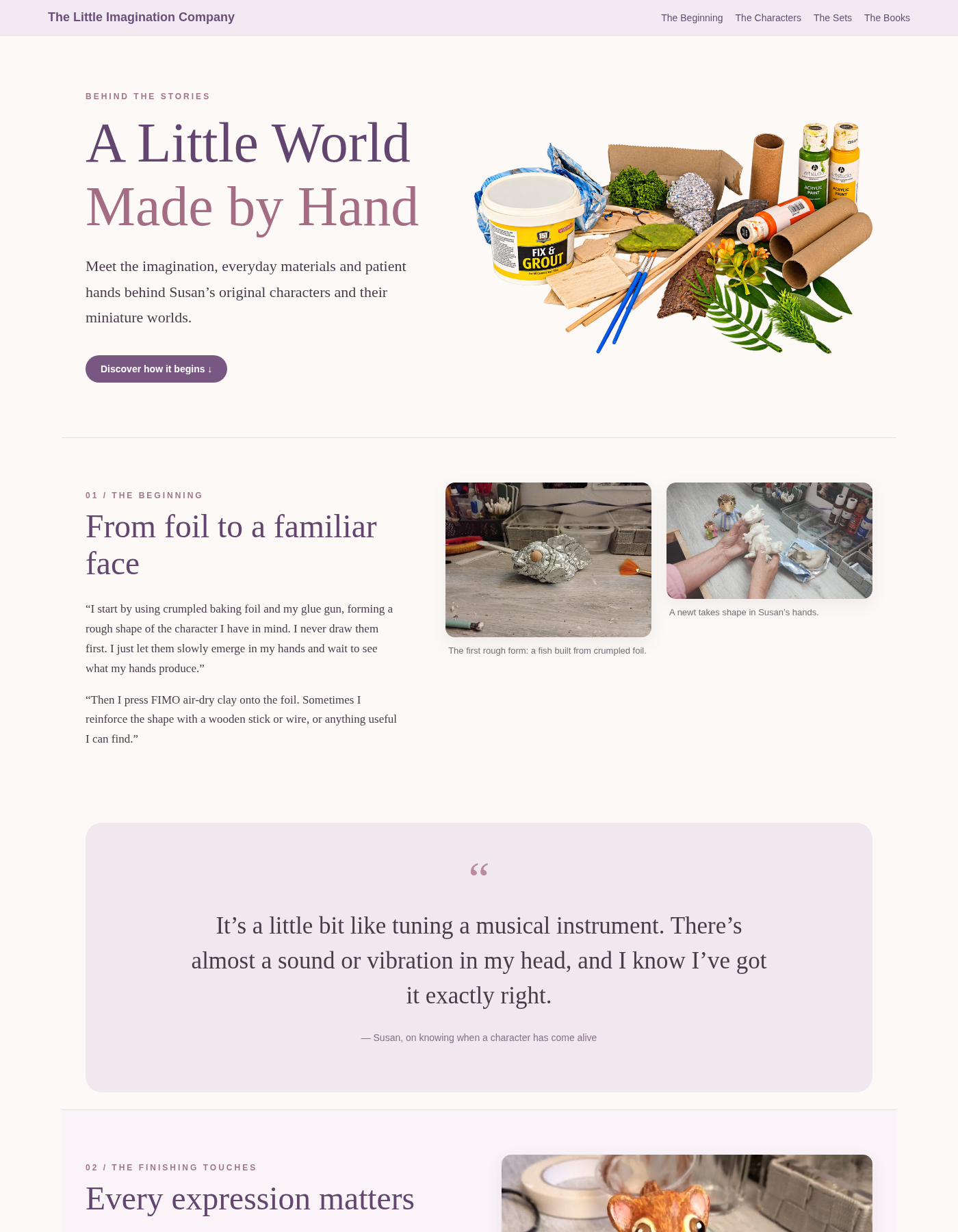 A Little World Made by Hand - Part 1
